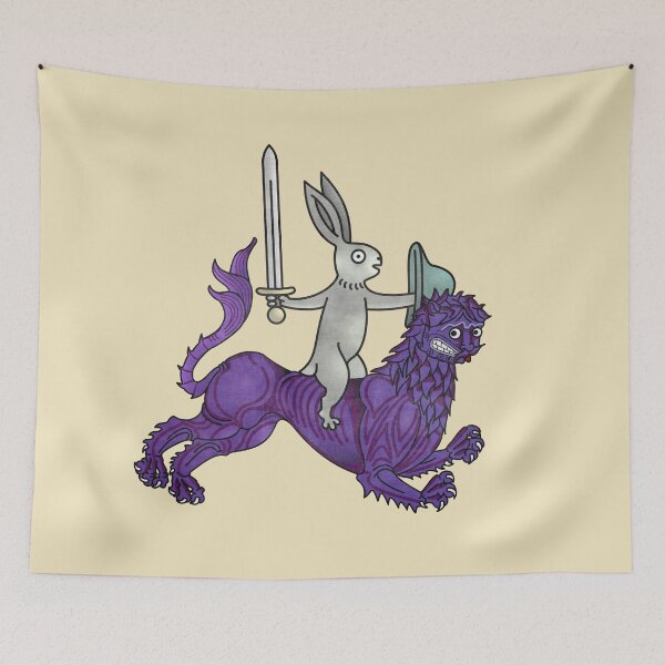 Item preview, The Legendary Rabbit atop the royal lion designed and sold by MargiKnights.
