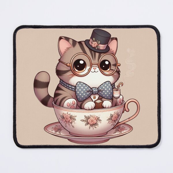 Item preview, Teatime Tales: Chubby Tabby Cat Sticker designed and sold by TDKCustoms.