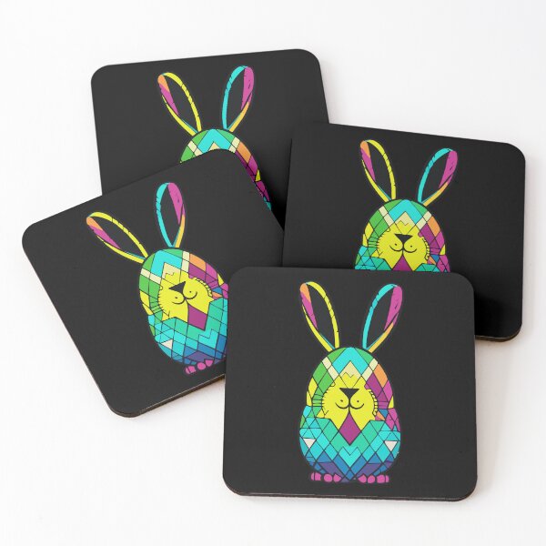 Item preview, Colorful Triangles Easter Bunny Rabbit Modern Style designed and sold by Horizon Cartoon.