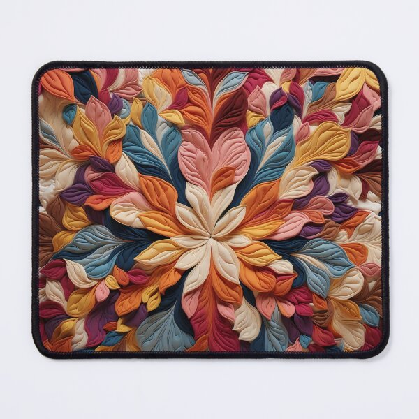 Item preview, Radiant Blooms: Exquisite Textile Art in a Digital Canvas designed and sold by ArtComixHaven.