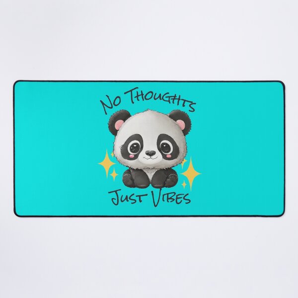 Item preview, No Thoughts Just Vibes - Panda designed and sold by SilverFoxxShop.