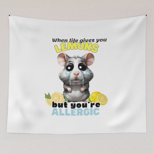 Item preview, Sad Hamster, When Life Give you Lemons designed and sold by DMiracleStore.