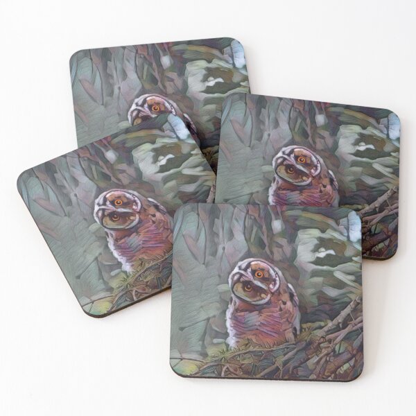 Item preview, Short Eared Owl In A Shadowy Forest designed and sold by Heathermarie321.