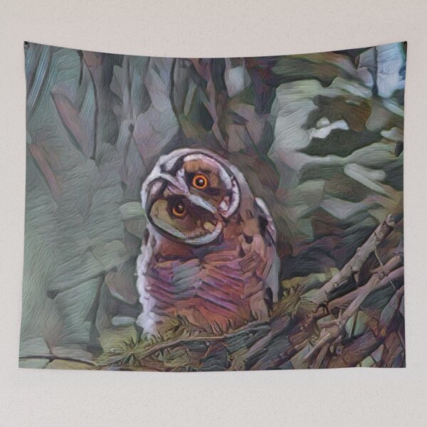 Item preview, Short Eared Owl In A Shadowy Forest designed and sold by Heathermarie321.