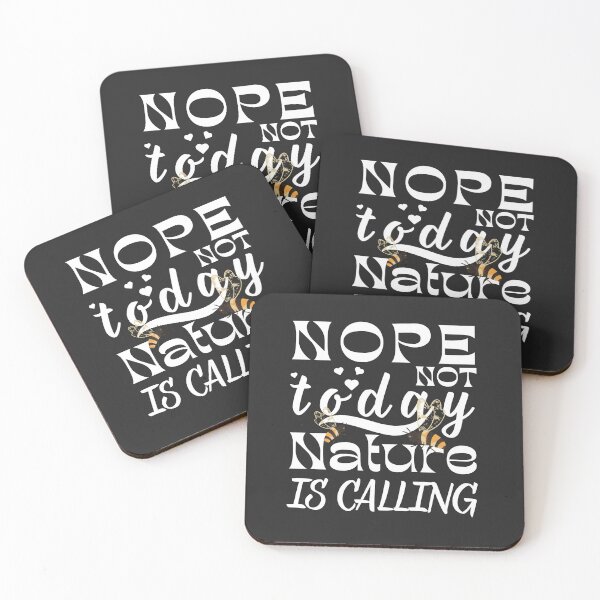 Item preview, Nope Not Today Nature Is Calling Retro Typography Style Design.  designed and sold by Raise2Shine.