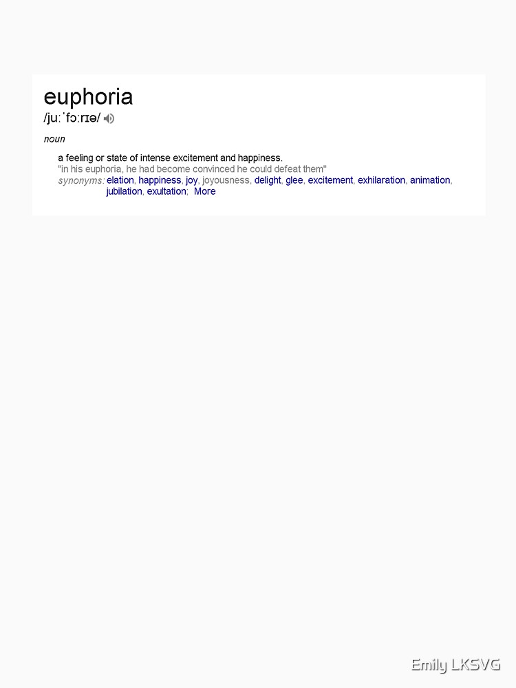 euphoria meaning in urdu