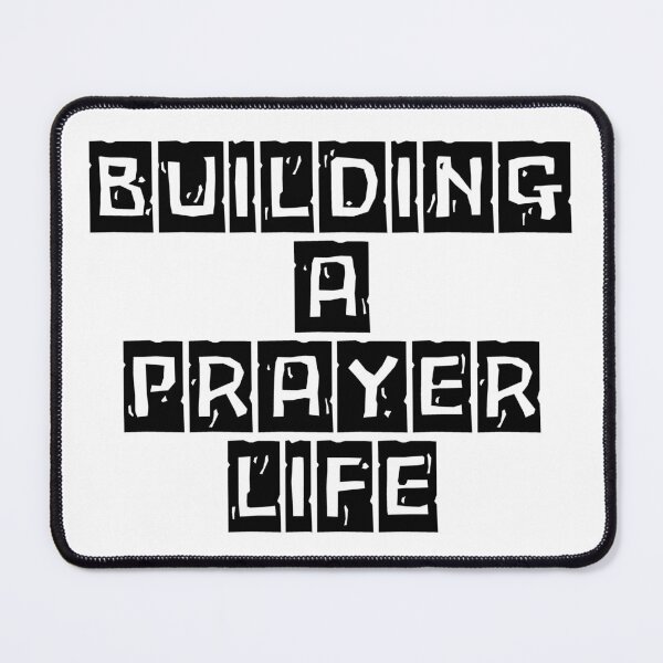 Item preview, Building a Prayer Life, black design. designed and sold by MoriaStore.