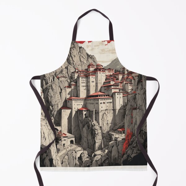 Item preview, Sumela Monastery Turkey Sunset Vintage Travel Poster designed and sold by TravelersGems.