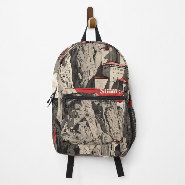 Item preview, Sumela Monastery Turkey Sunset Vintage Travel Poster designed and sold by TravelersGems.