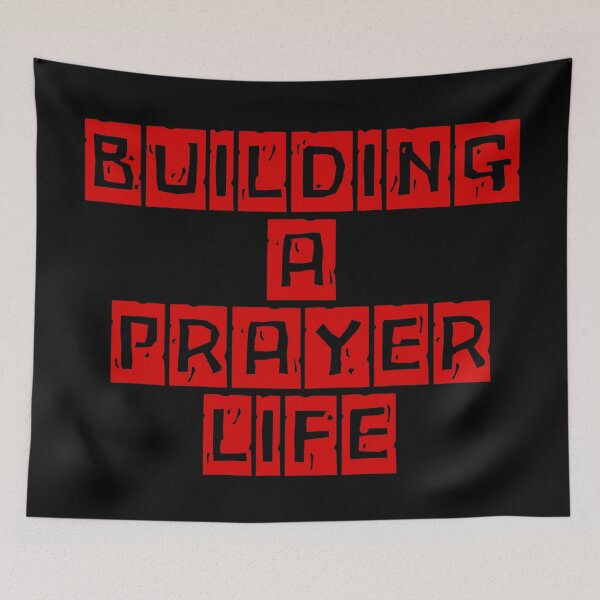 Item preview,  Building a Prayer Life, red design.  designed and sold by MoriaStore.