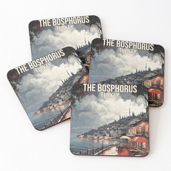 Item preview, The Bosphorus Turkey Sunset Vintage Travel Poster designed and sold by TravelersGems.