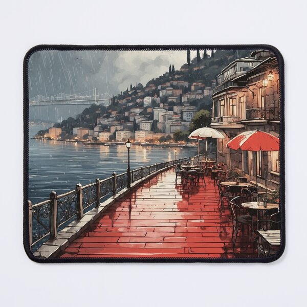 Item preview, The Bosphorus Turkey Sunset Vintage Travel Poster designed and sold by TravelersGems.