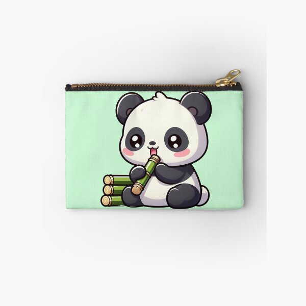 Item preview, Bamboo Bliss: Chibi Kawaii Panda's Snack Time designed and sold by TDKCustoms.