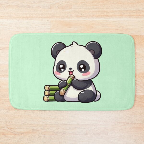 Item preview, Bamboo Bliss: Chibi Kawaii Panda's Snack Time designed and sold by TDKCustoms.