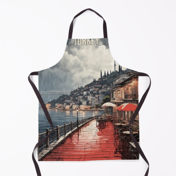 Item preview, The Bosphorus Turkey Sunset Vintage Travel Poster designed and sold by TravelersGems.
