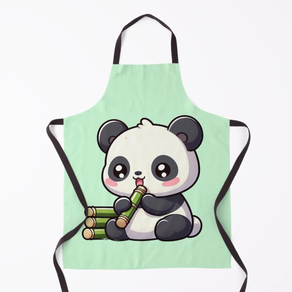 Item preview, Bamboo Bliss: Chibi Kawaii Panda's Snack Time designed and sold by TDKCustoms.