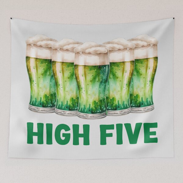 Item preview, High Five - Funny Irish Beer Drinker designed and sold by kcaandwu.