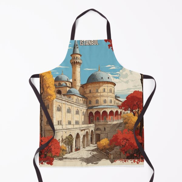 Item preview, Topkapi Istanbul Turkey Sunset Vintage Travel Poster designed and sold by TravelersGems.