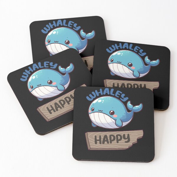 Item preview, Whaley Happy, Ocean Inspired Joyful Whale Funny designed and sold by Mini Pandas.