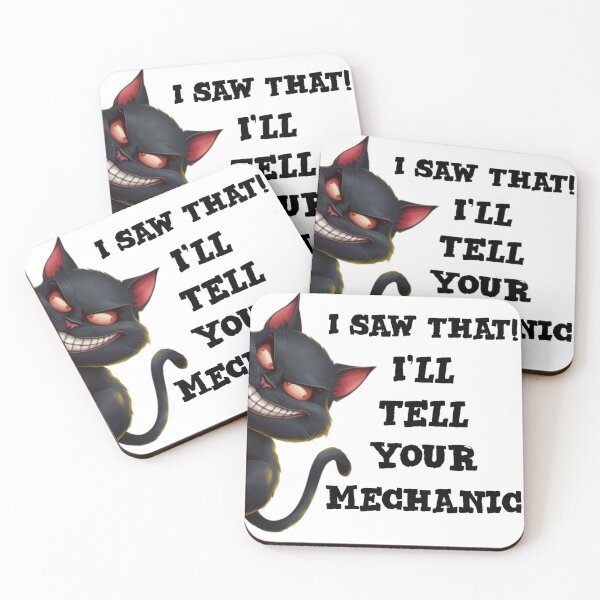 Item preview, I saw that i'll tell your mechanic - funny cat meme designed and sold by Micjr.
