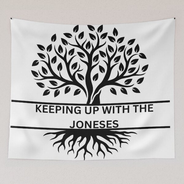 Item preview, KEEPING UP WITH THE JONESES designed and sold by Genealogyteam.