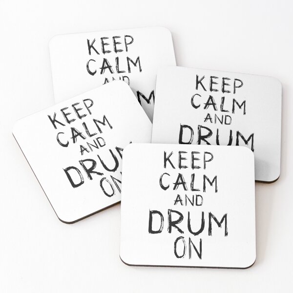 Item preview, Keep Calm and Drum On: Percussionist's Motto Tee designed and sold by SRZT.