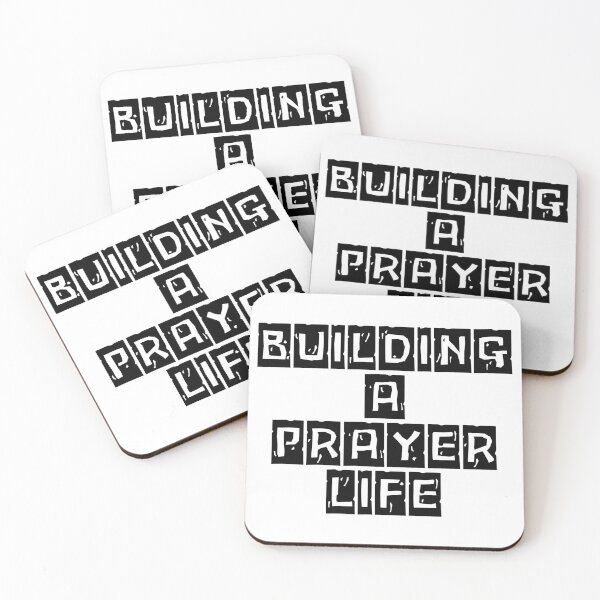 Item preview, Building a Prayer Life, black design.  designed and sold by MoriaStore.