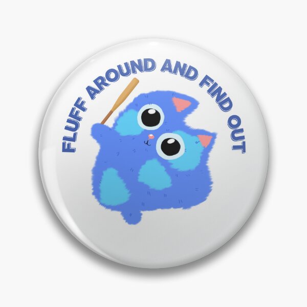 Item preview, Fluff around and find out, cute cat holding a baseball bat designed and sold by BritishDelights.