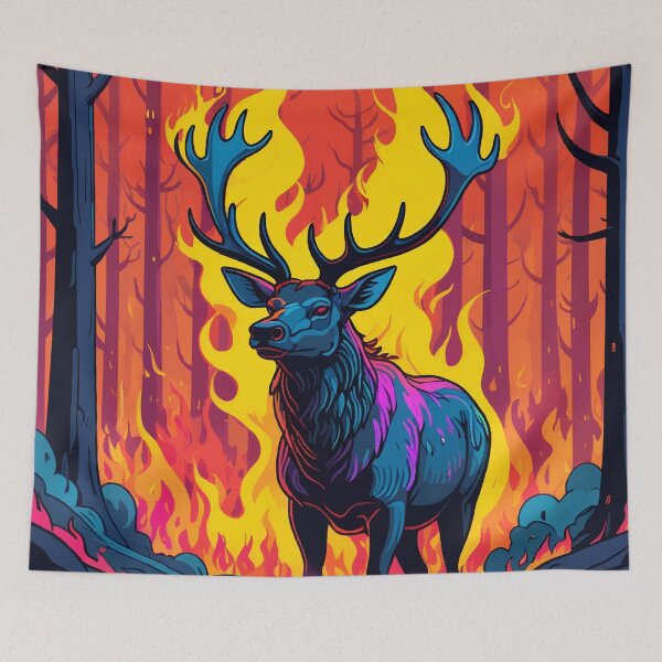 Item preview,  Burning Elk designed and sold by WildlifeInc.