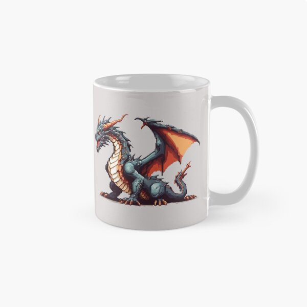 Artikelvorschau, Vintage-Pixel-Art-Drachen-Design entworfen und verkauft von AYACHI90.