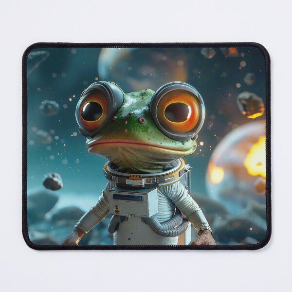 Item preview, Cute Curious Frog Exploring Outer Space designed and sold by Mullet Monkey.