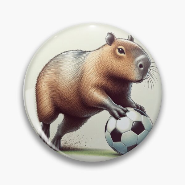 Item preview, Capybara Plays Soccer1 designed and sold by Capybara Art Lover.