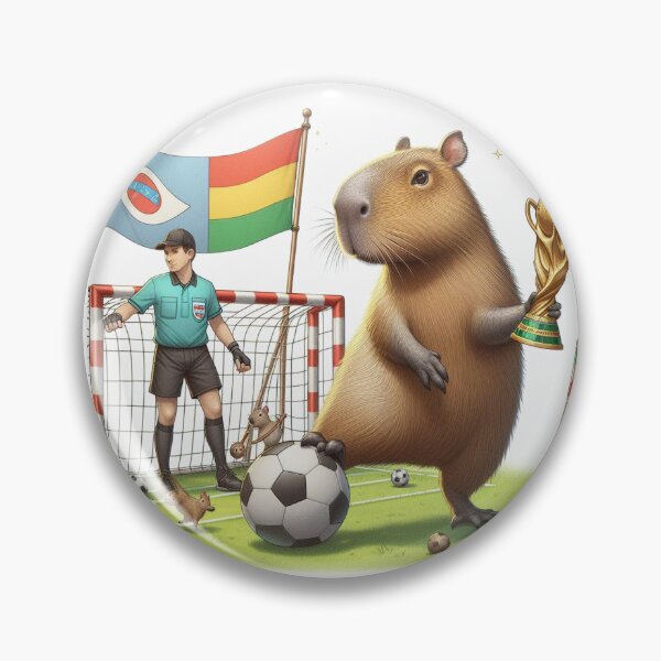 Item preview, Capybara Plays Soccer4 designed and sold by Capybara Art Lover.