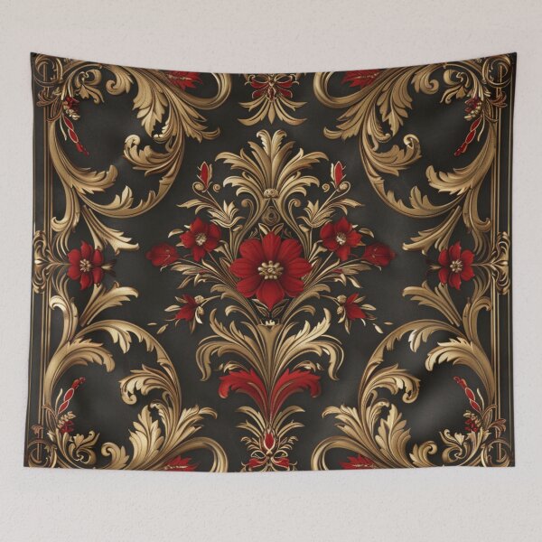Item preview, Red and Gold Opulent Pattern Design" designed and sold by Ace Apparel  Attire.