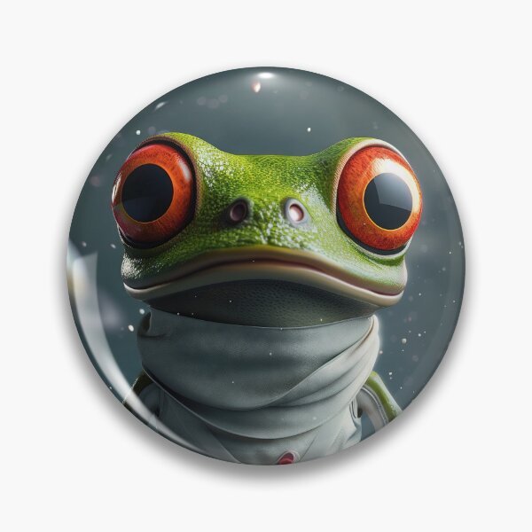 Item preview, Cute Astronaut Frog Exploring Space designed and sold by Mullet Monkey.