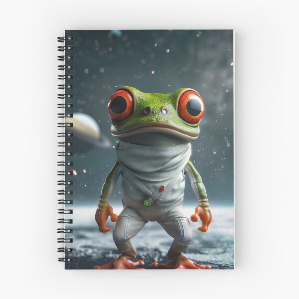 Item preview, Cute Astronaut Frog Exploring Space designed and sold by Mullet Monkey.