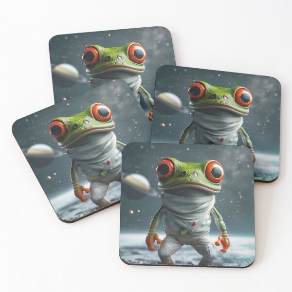 Item preview, Cute Astronaut Frog Exploring Space designed and sold by Mullet Monkey.