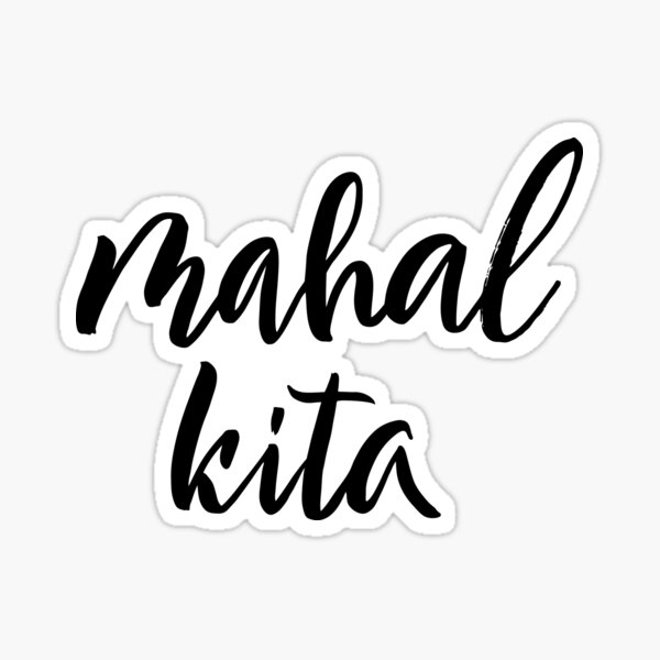 Mahal Kita Sticker By Pinelemon Redbubble