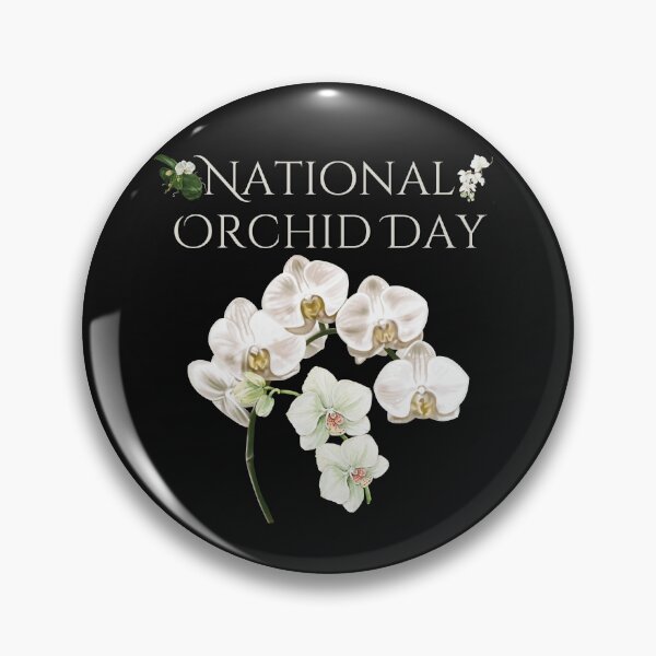 Item preview, National Orchid Day Celebration White Flowers Design designed and sold by EarthArtDesigns.