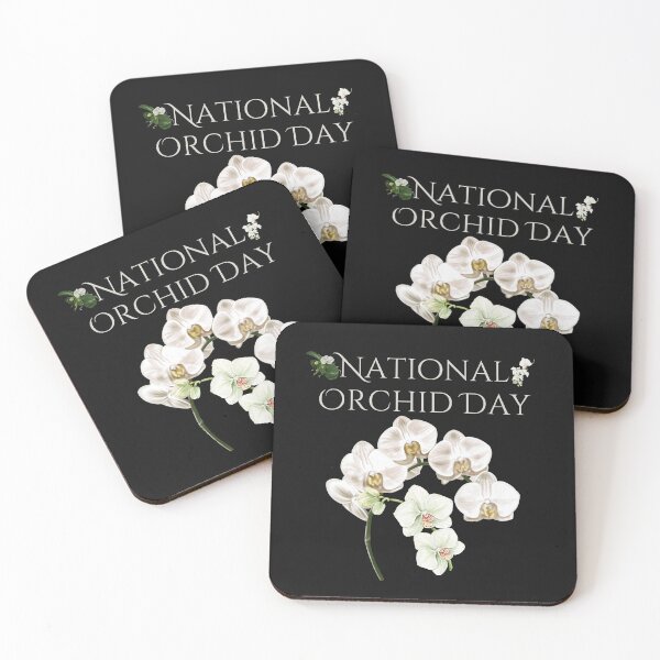 Item preview, National Orchid Day Celebration White Flowers Design designed and sold by EarthArtDesigns.
