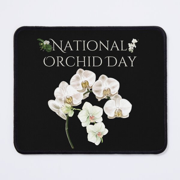 Item preview, National Orchid Day Celebration White Flowers Design designed and sold by EarthArtDesigns.