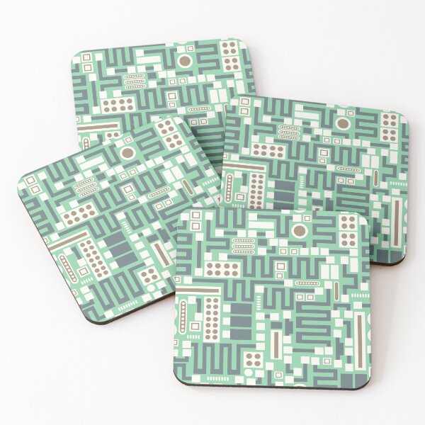 Item preview, Computer Motherboard, mint green designed and sold by Palifino.