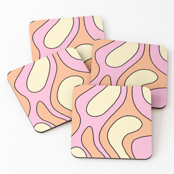 Item preview, Diseño de garabatos rosa, amarillo y naranja. designed and sold by TrixiesWorlds.