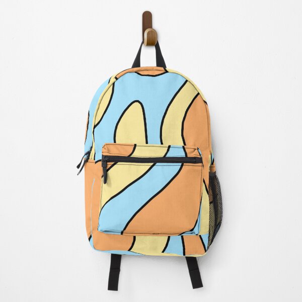 Item preview, Diseño de doodle azul, amarillo y naranja. designed and sold by TrixiesWorlds.