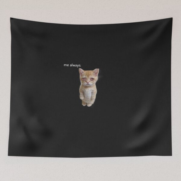 Item preview, Sad Funny Cat Meme designed and sold by eva-aestheticcc.