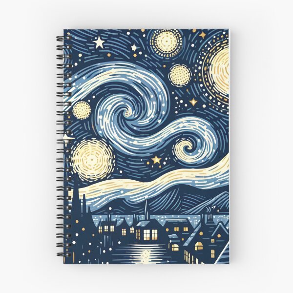 Item preview, Noche estrellada de Van Gogh designed and sold by ElyKay.
