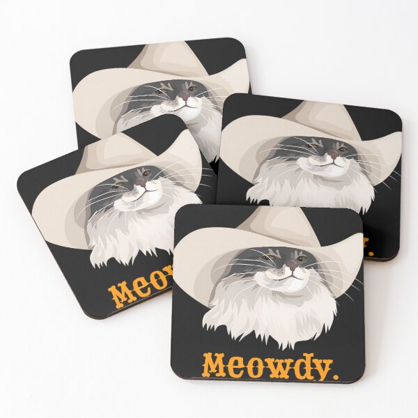 Item preview, Meowdy Cat Wearing A Cowboy Hat Meme designed and sold by RuGarcia.