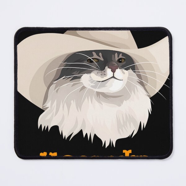 Item preview, Meowdy Cat Wearing A Cowboy Hat Meme designed and sold by RuGarcia.