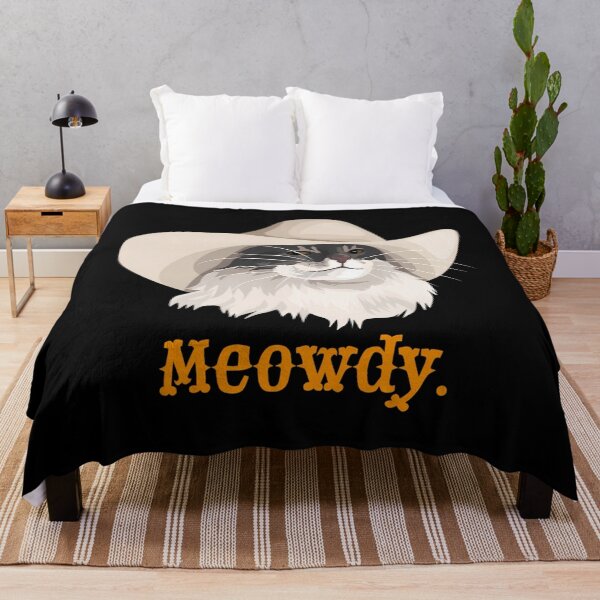 Item preview, Meowdy Cat Wearing A Cowboy Hat Meme designed and sold by RuGarcia.
