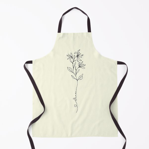 Item preview, Minimalist Boho Line Art Drawing Honey Suckle June Birth Flower  designed and sold by LEILA ART SPACE.
